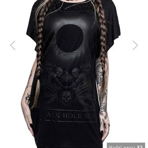 Killstar Black Hole Sun Tunic Dress XXL